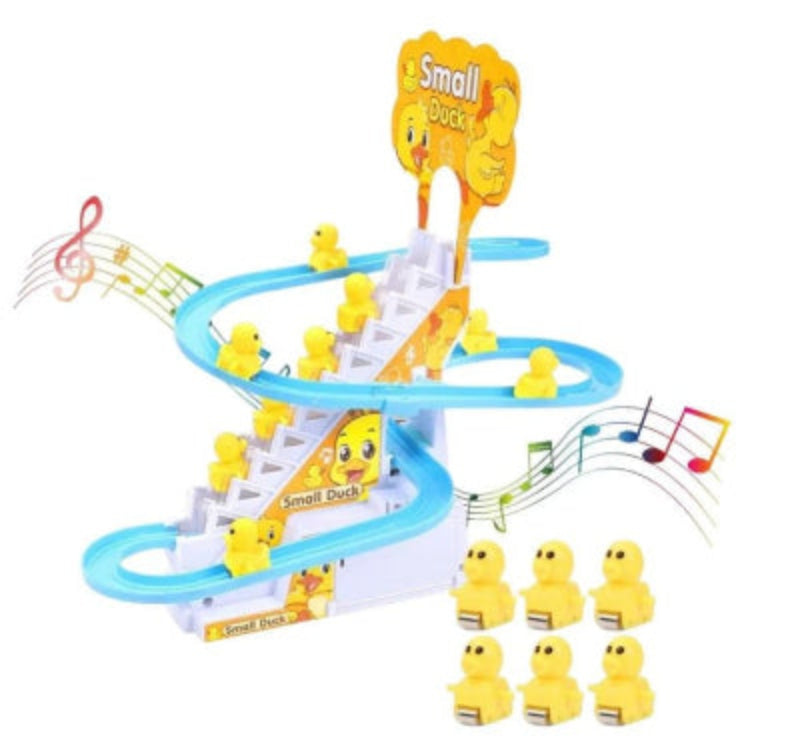 Musical Light-Up Duck Climbing Adventure Playset with Sliding Stairs